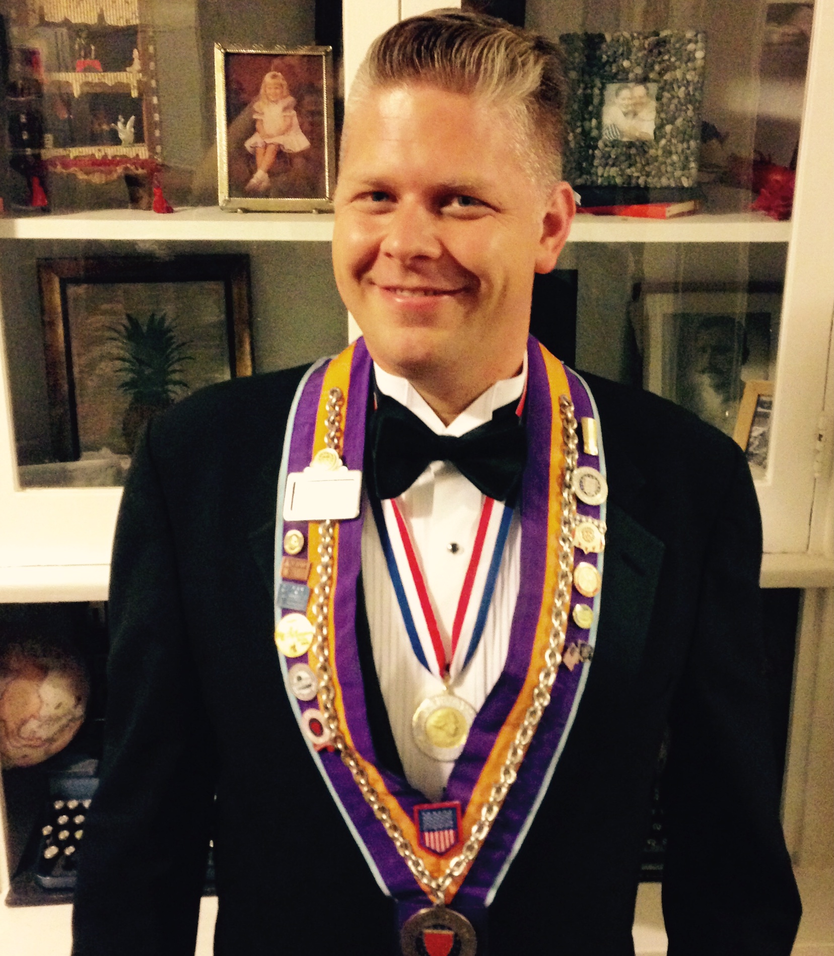 Woody van Horn in Chaîne des Rôtisseurs regalia